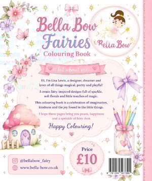 Image of PRE-Order - Bella Bow Fairy colouring book 