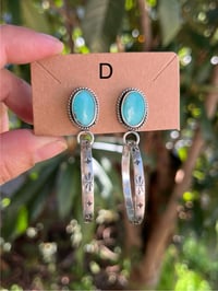 Image 5 of Sterling & Campitos Stamped Hoops