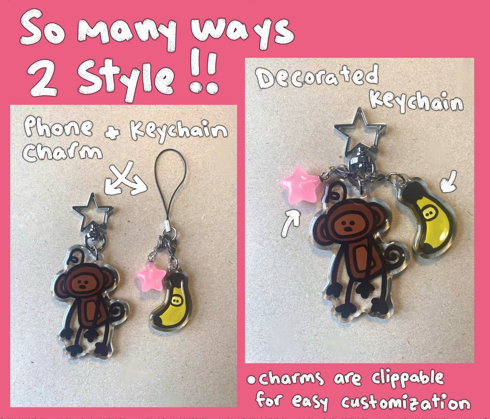 Image of Acrylic Keychains ⋆.ೃ࿔*: