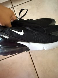 Image 2 of Nike Men’s Air Max 270 Black White Size 9