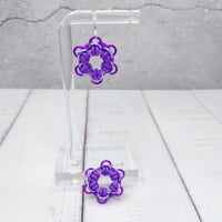 Image 2 of Hepatica Flower Earrings