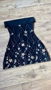 Starry night strapless dress