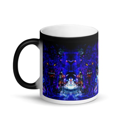 Image of "Vampire Tiger" Matte Black Magic Mug