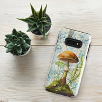 Image 6 of Gorgeous Blue Filigree and Orange Mushroom Fungus Tough case for Samsung®