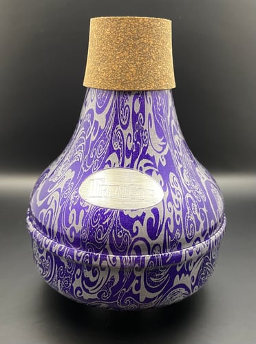 Image of Doc-Ouflage Zinger Silver Swirls on Metallic Purple