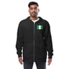 Nigerian Flag zip up hoodie