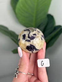 Image 3 of FLUORITE X CALCITE SPHERES