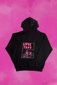 Image 3 of LGM “Love You 2 Death” Hoodie (Pink)