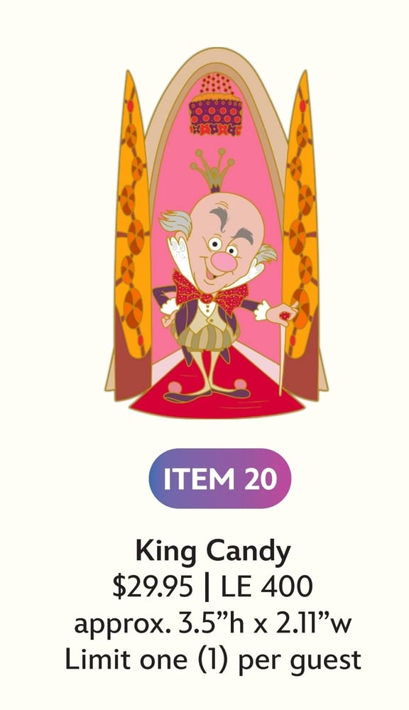 Image of King candy disney villains wdi pin le 400