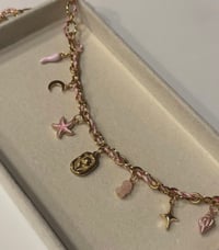Pink  Charm Necklace
