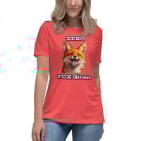 Image 8 of Women's Relaxed T-Shirt, Zero Fox Given T-Shirt | Funny Fox Sarcastic Humor Graphic Tee