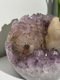 Image 9 of XXL SELF STANDING SUGAR AMETHYST X CALCITE -URUGUAY-