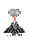 "I Lava You" Postcard
