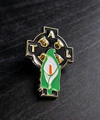Image 1 of TAL Celtic Cross Lily badge.