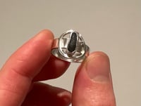 Image 4 of Black stone ring, size L