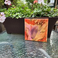 Image 2 of Tulips Ablaze 8x8"