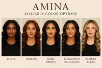 Image 2 of AMINA 22” Pre-Plucked Curly Lace Front Wig Sweetheart Hairline - Effortless Glam