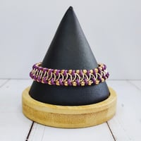 Image 4 of Amethyst + Rose Gold European Delirium Beaded Stretch Bracelet