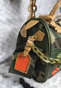Image 2 of Orange & Camo Gorg girl speedy BAG ONLY