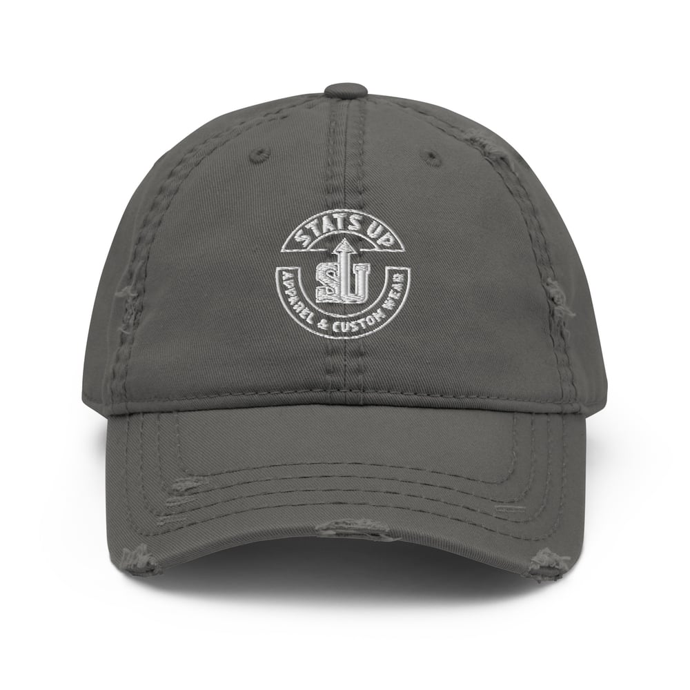 Image of Distressed Otto Cap (White Logo)
