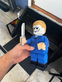 Image 2 of Horror Michael Myers Halloween Brick Man figure