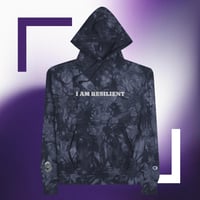 Image 2 of Resilient Champion tie-dye hoodie
