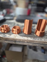 Image 8 of Shadow 600 Fork Seal Covers. Rock Gaurd Style 
