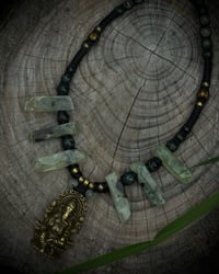 Ganesh Prehnite necklace 