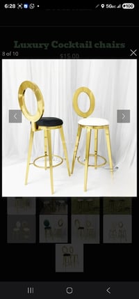 Image 6 of High boys chairs or cocktail chairs for rent only 