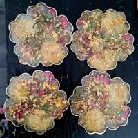 Image 3 of Custom Set of 4 Floral Coasters 