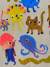 Image 2 of Large Colorful Friends Original Work 