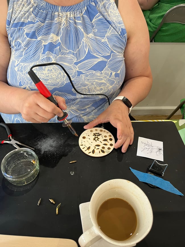 Pyrography workshops: coasters 