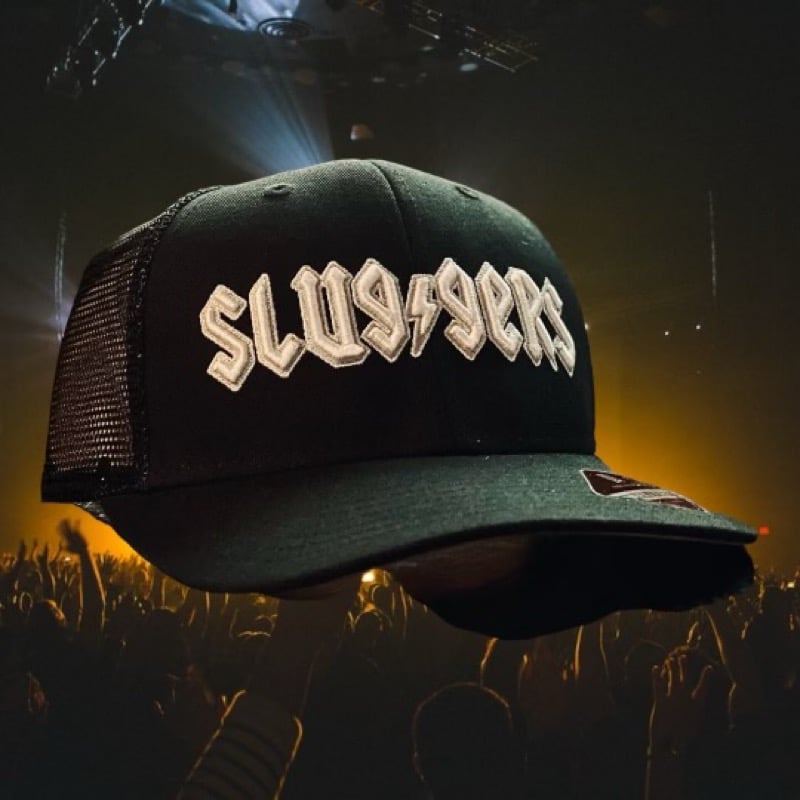 Image of *LIMITED EDITION* Sluggers 'Rock'n Roll' snap back trucker Dome Headwear Cap