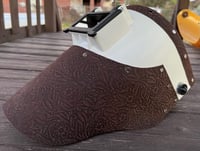 Image 1 of White & brown Tigerhood