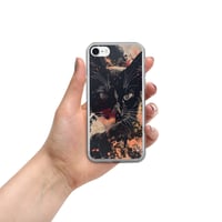 Image 7 of Beautiful Black Cat Face Splatter Painting Clear Case for iPhone®