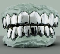 Image 2 of 10/10 Top and bottom Solid Silver grill 