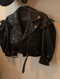 Image 4 of Simone Rocha Puff Sleeve Leather Jacket 