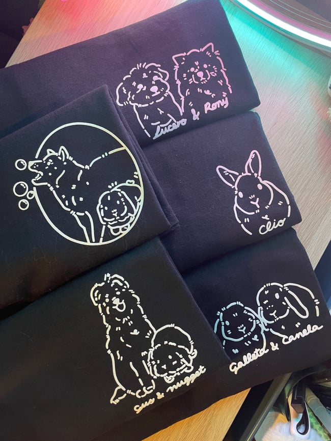 Camiseta negra PERSONALIZADA