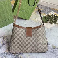 Image 10 of GG Print Shoulder Bag
