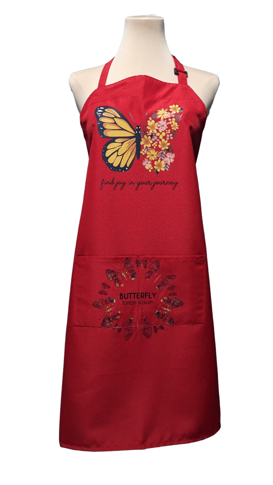 Image of Find Joy in Your Journey Apron (red)
