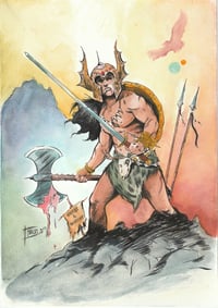 Barbarian watercolor