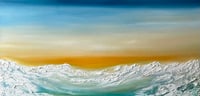 Image 1 of “Sun And Snow” oil on canvas 30”x48”