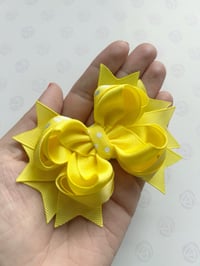 Sale: Small Yellow Hair Bow