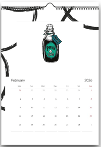 Image 2 of Hanzamonstas 2026 Calendar