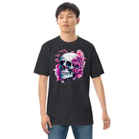 Image 12 of Watercolor skull 4 Men’s premium heavyweight tee