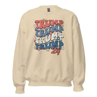 Image 5 of Retro Trump 24 Flowers Unisex Sweatshirt