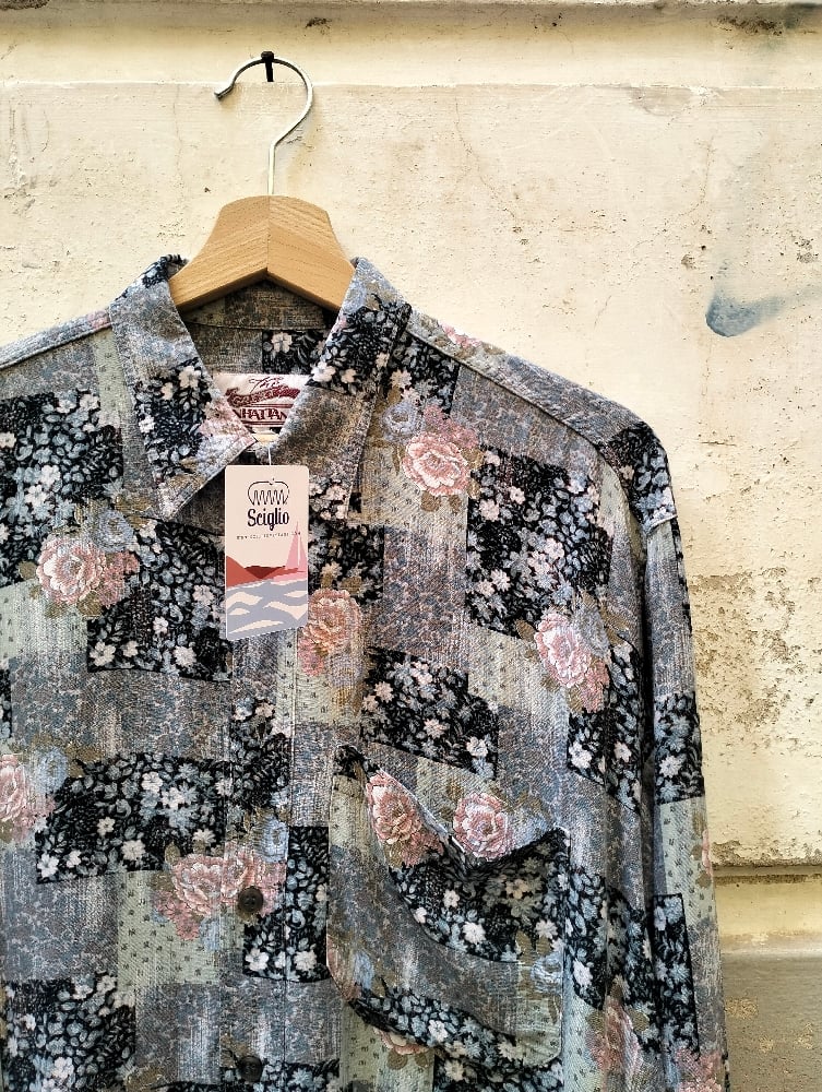 Camicia quadroni e rose