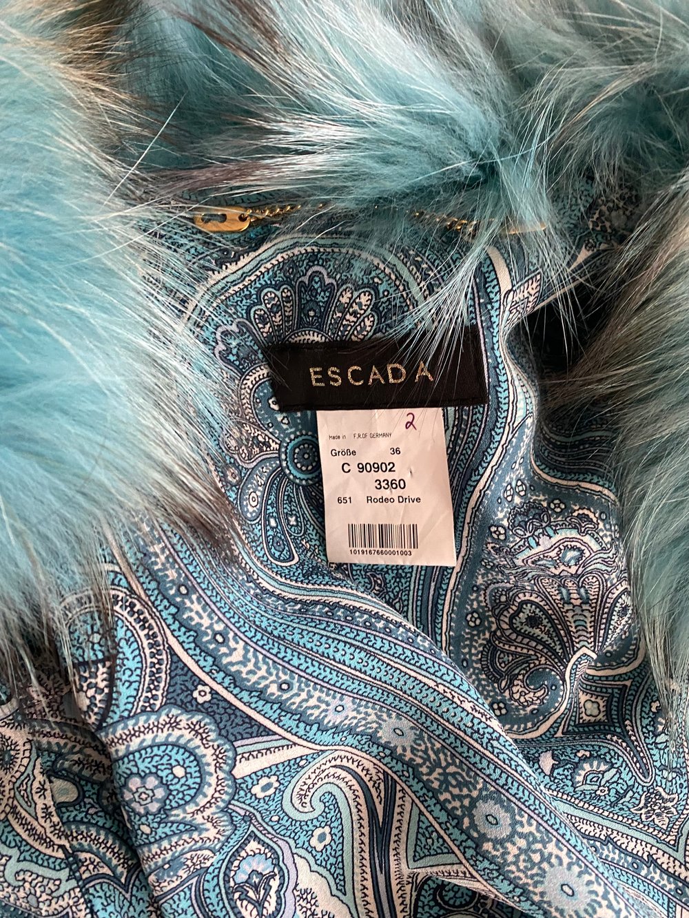 Vintage Escada Fox Fur Coat