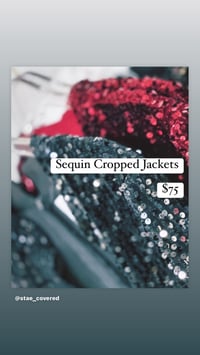 Cropped Sequined Jacket