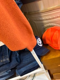 Image 4 of Rust crop sweater 